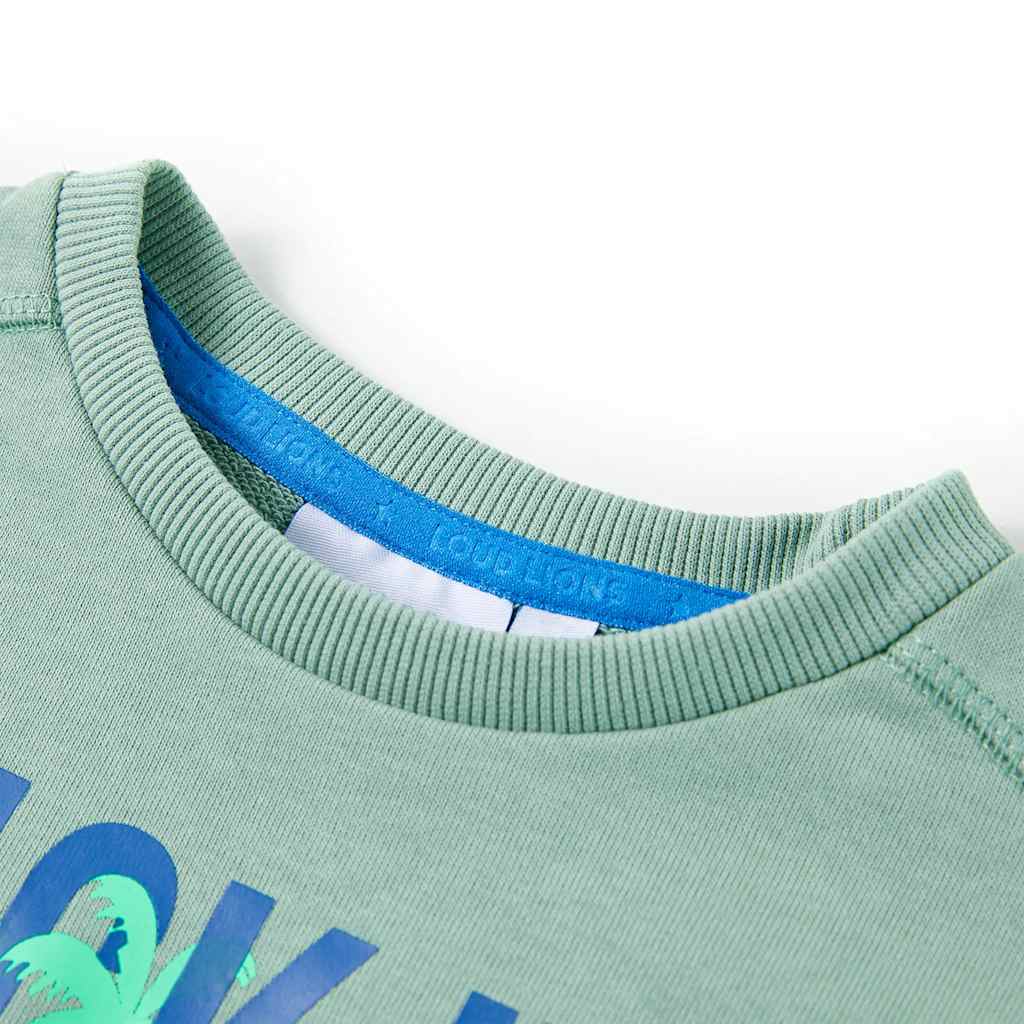 Sweatshirt til børn str. 140 lys kakifarve