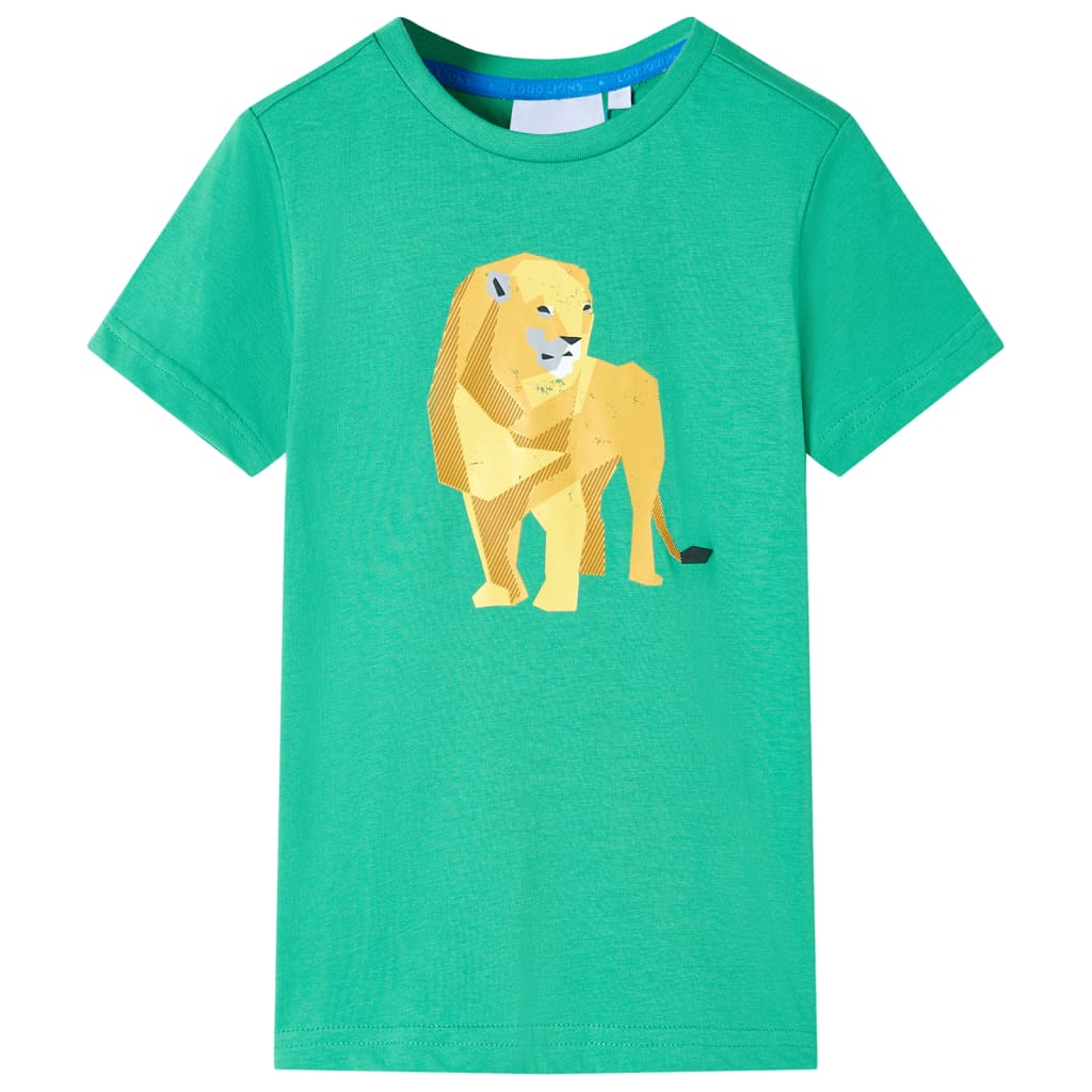 T-shirt til børn str. 104 grøn