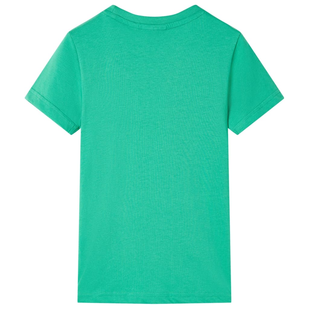 T-shirt til børn str. 104 grøn