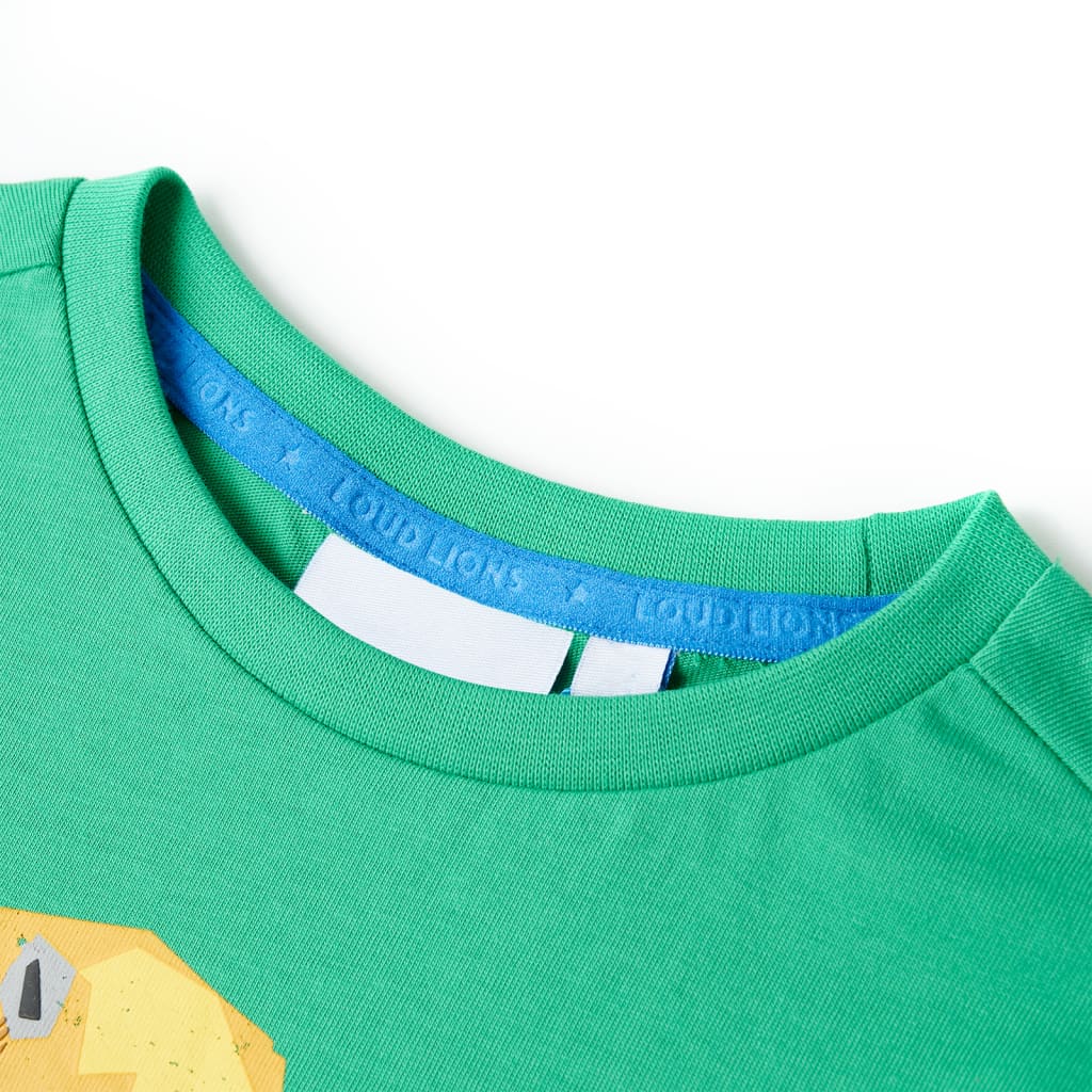 T-shirt til børn str. 104 grøn