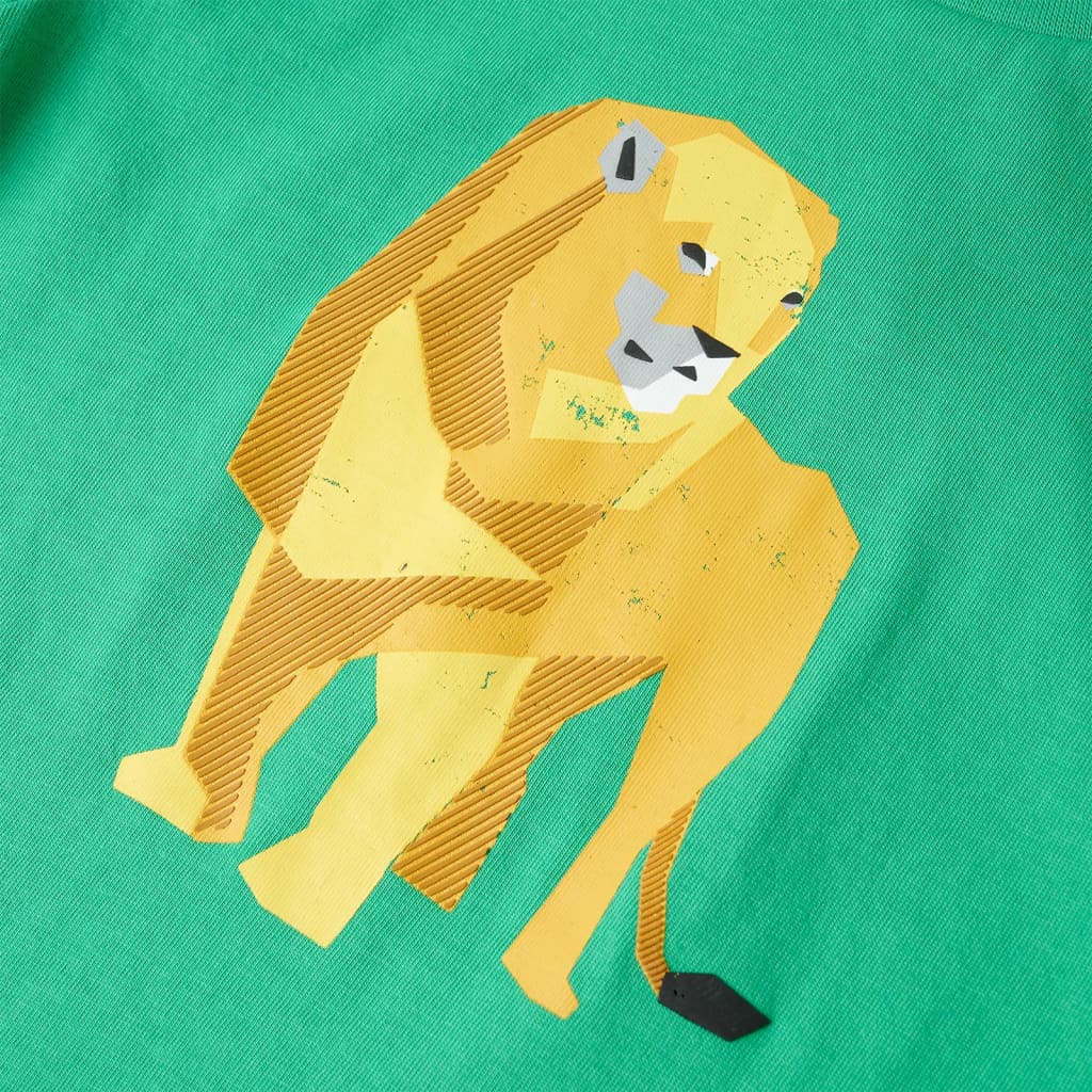 T-shirt til børn str. 104 grøn