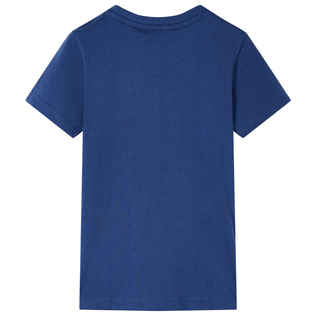 T-shirt til børn str. 116 mørkeblå