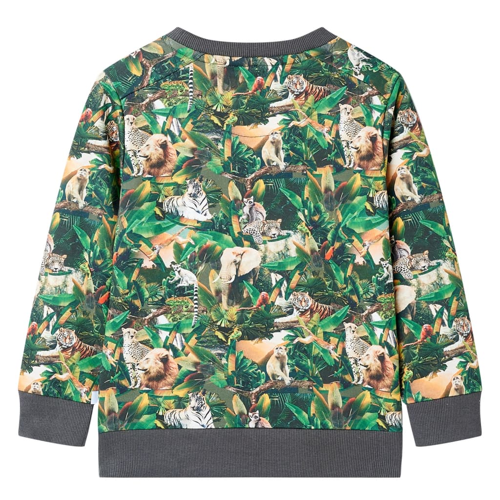 Sweatshirt til børn str. 104 Old Petrol