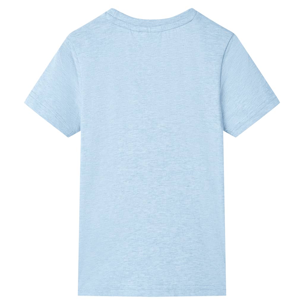 T-shirt til børn str. 140 blåmeleret