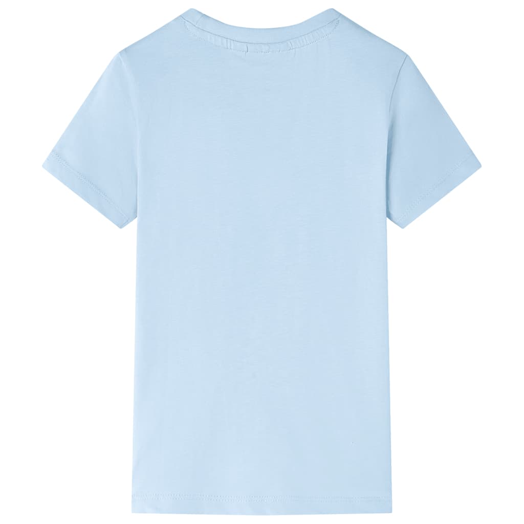 T-shirt til børn str. 116 lyseblå