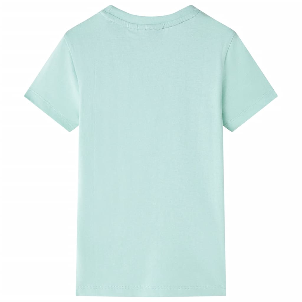 T-shirt til børn str. 140 lys mintgrøn
