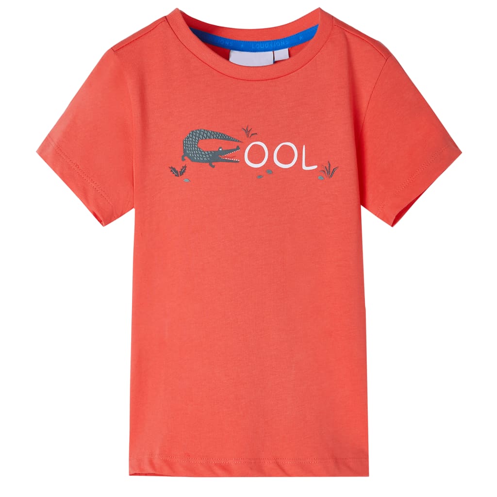 T-shirt til børn str. 140 rød