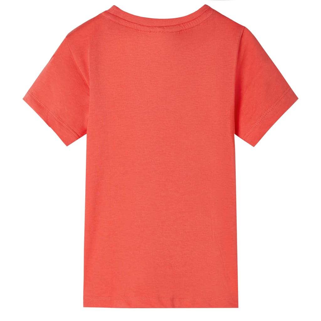 T-shirt til børn str. 140 rød