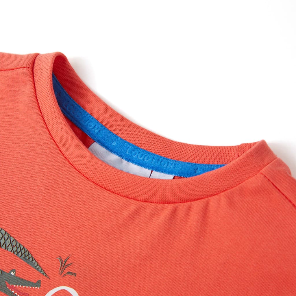 T-shirt til børn str. 140 rød