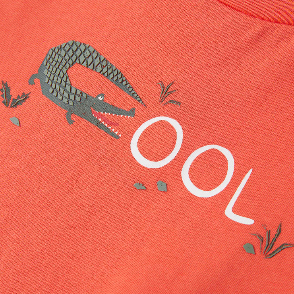 T-shirt til børn str. 140 rød
