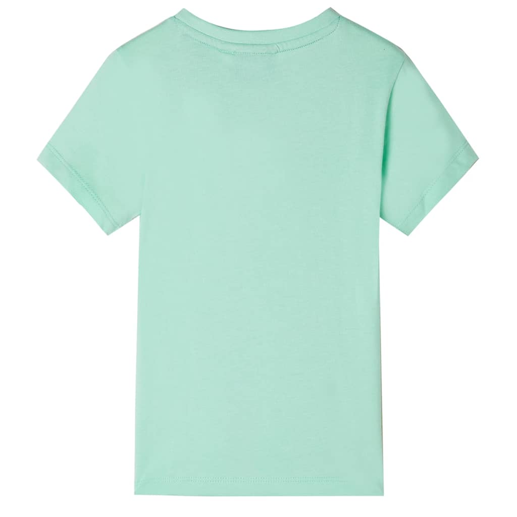 T-shirt til børn str. 116 lysegrøn