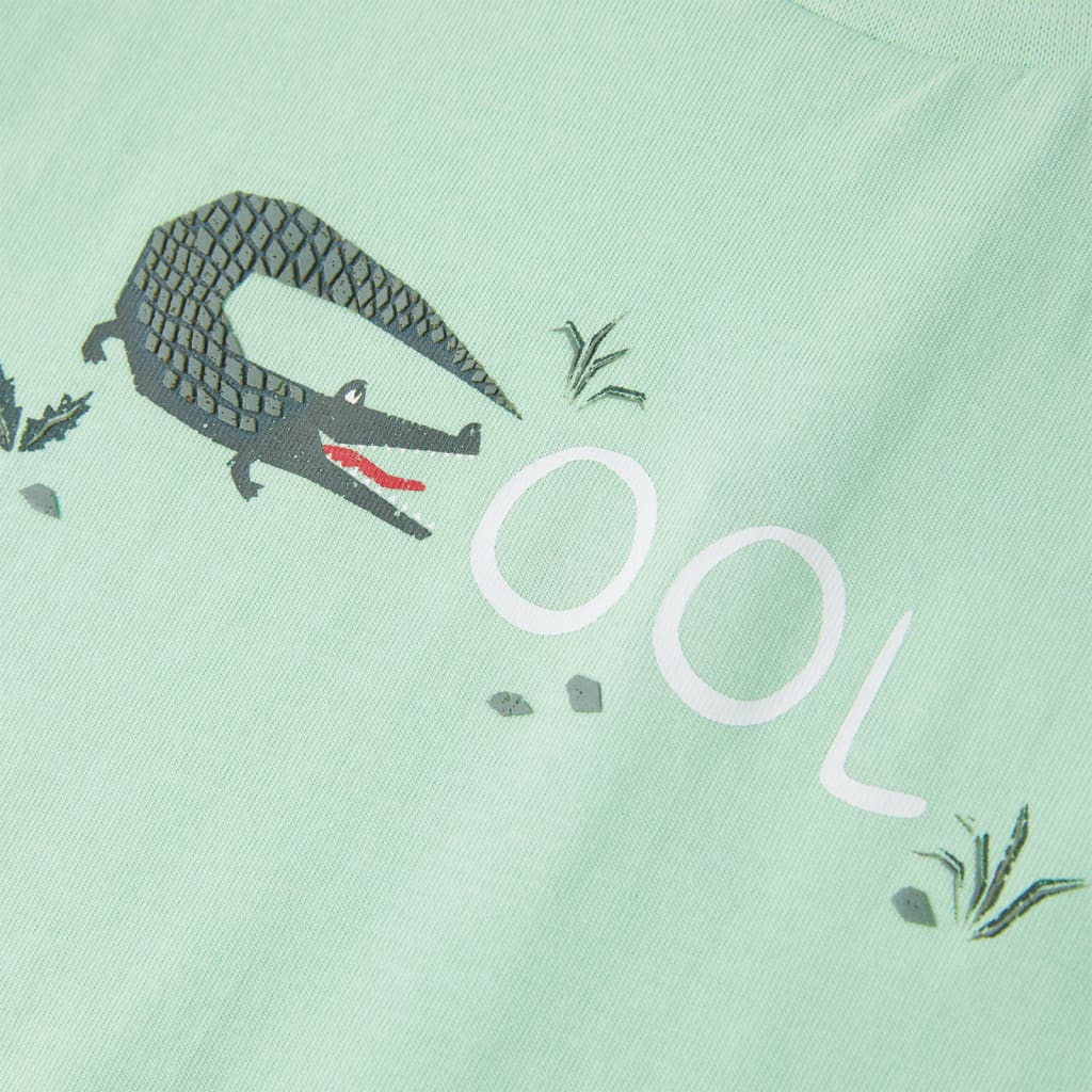 T-shirt til børn str. 128 lysegrøn