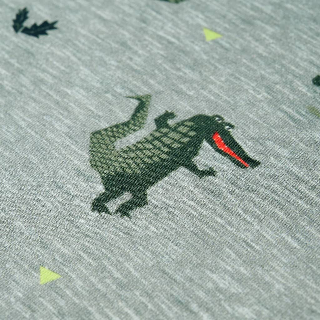 Sweatshirt til børn str. 104 lys kakimeleret