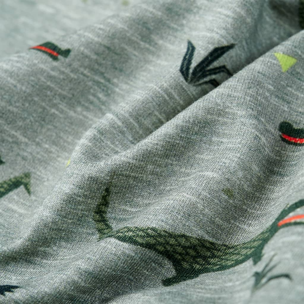 Sweatshirt til børn str. 104 lys kakimeleret
