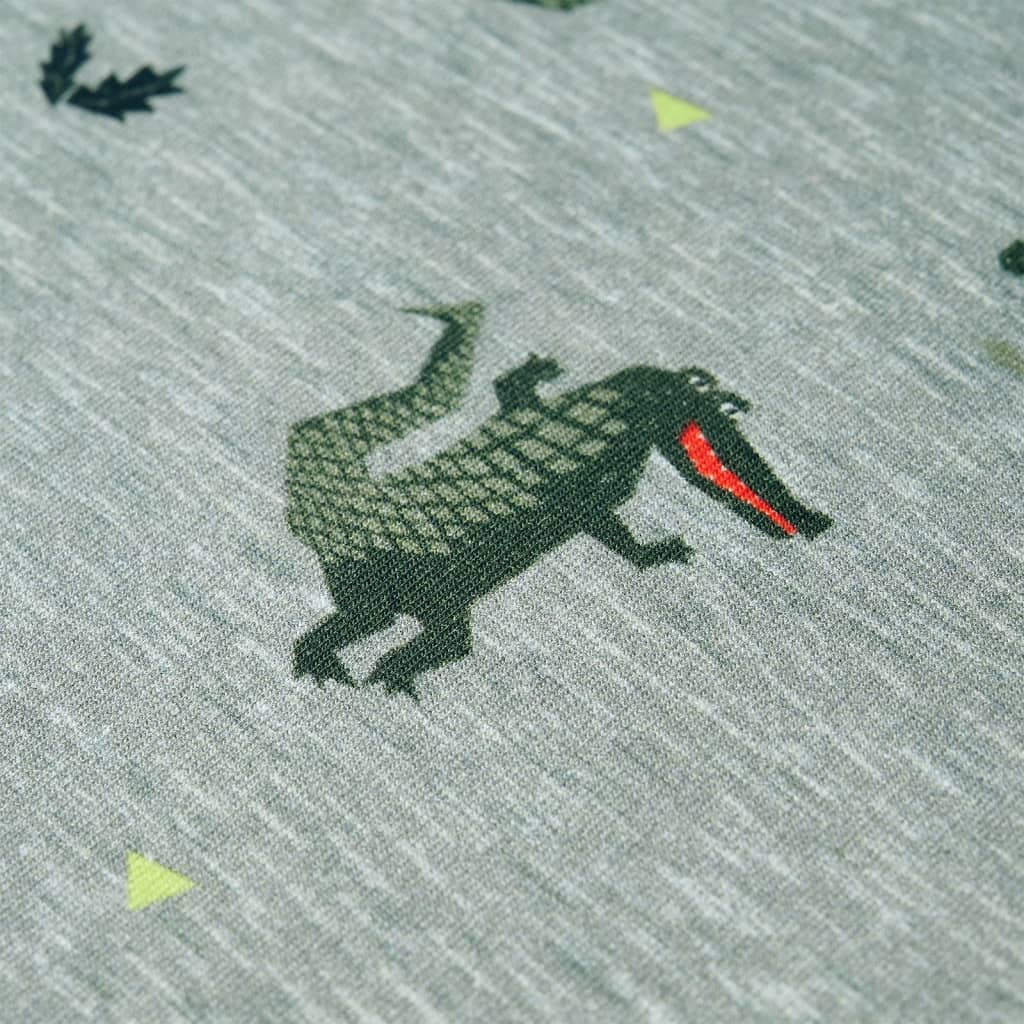 Sweatshirt til børn str. 140 lys kakimeleret