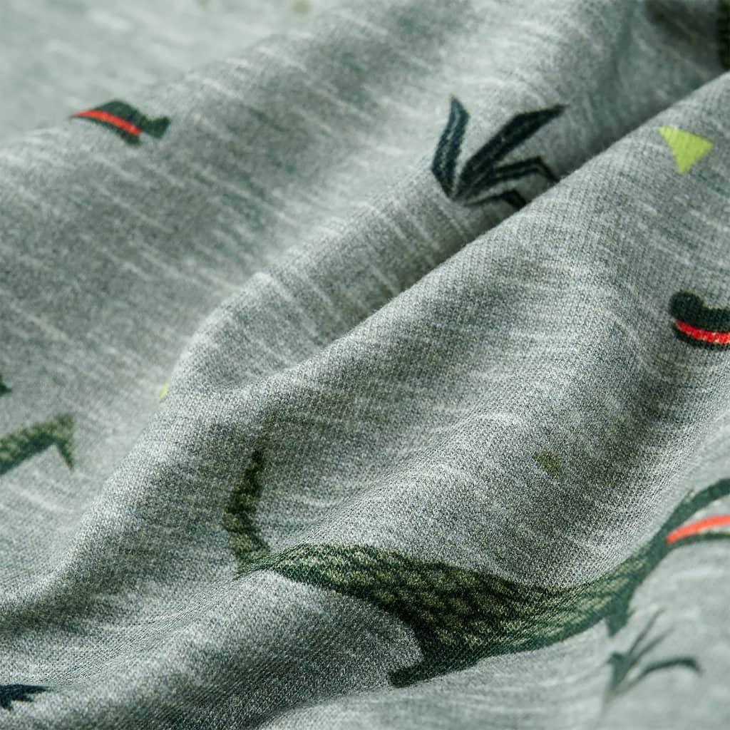 Sweatshirt til børn str. 140 lys kakimeleret