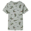 T-shirt til børn str. 116 lys kakimeleret