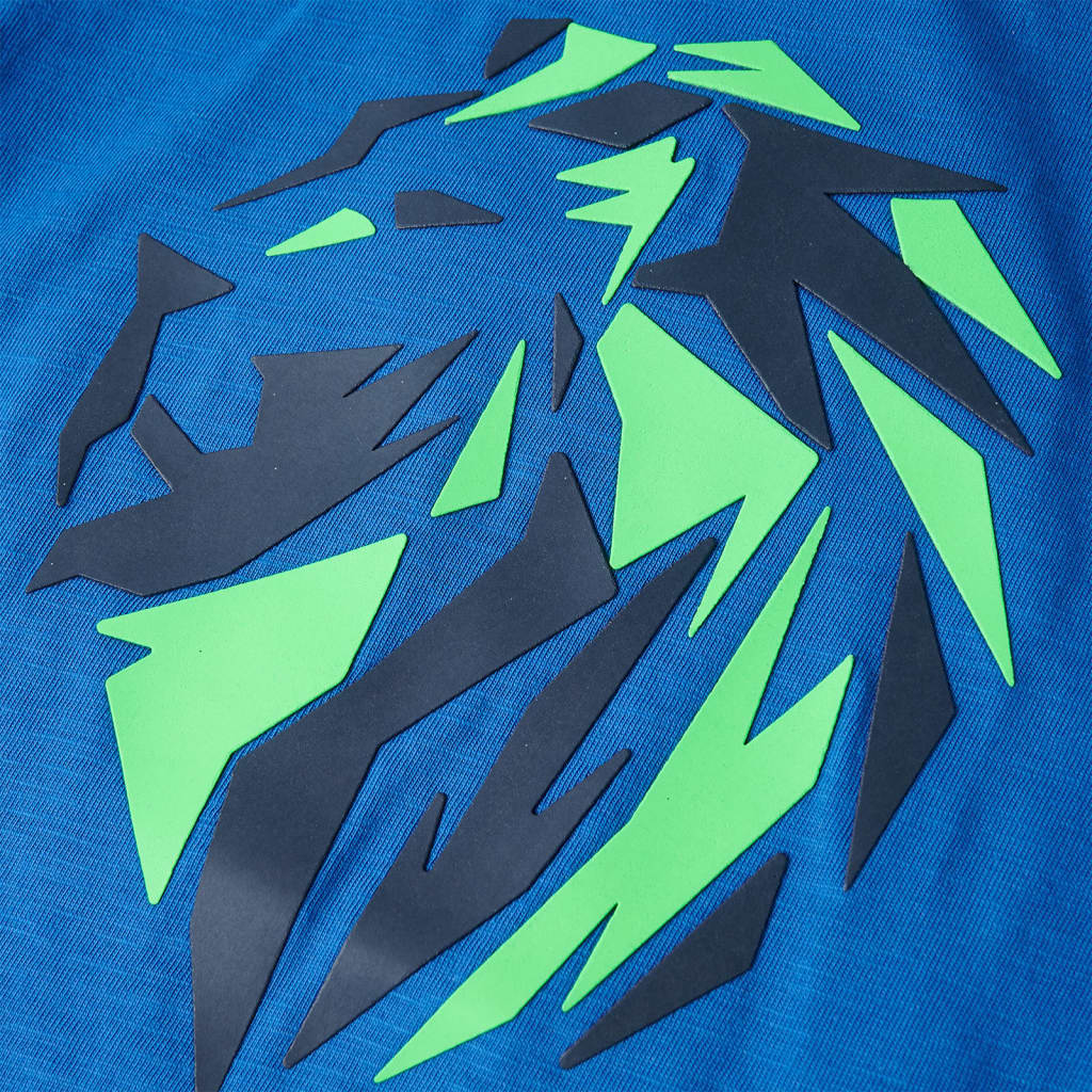 T-shirt til børn str. 128 blå