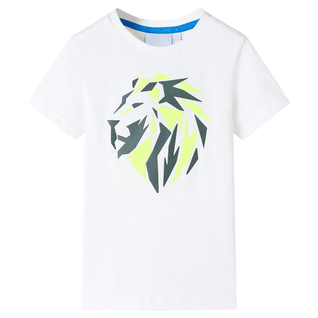 T-shirt til børn str. 128 ecrufarvet