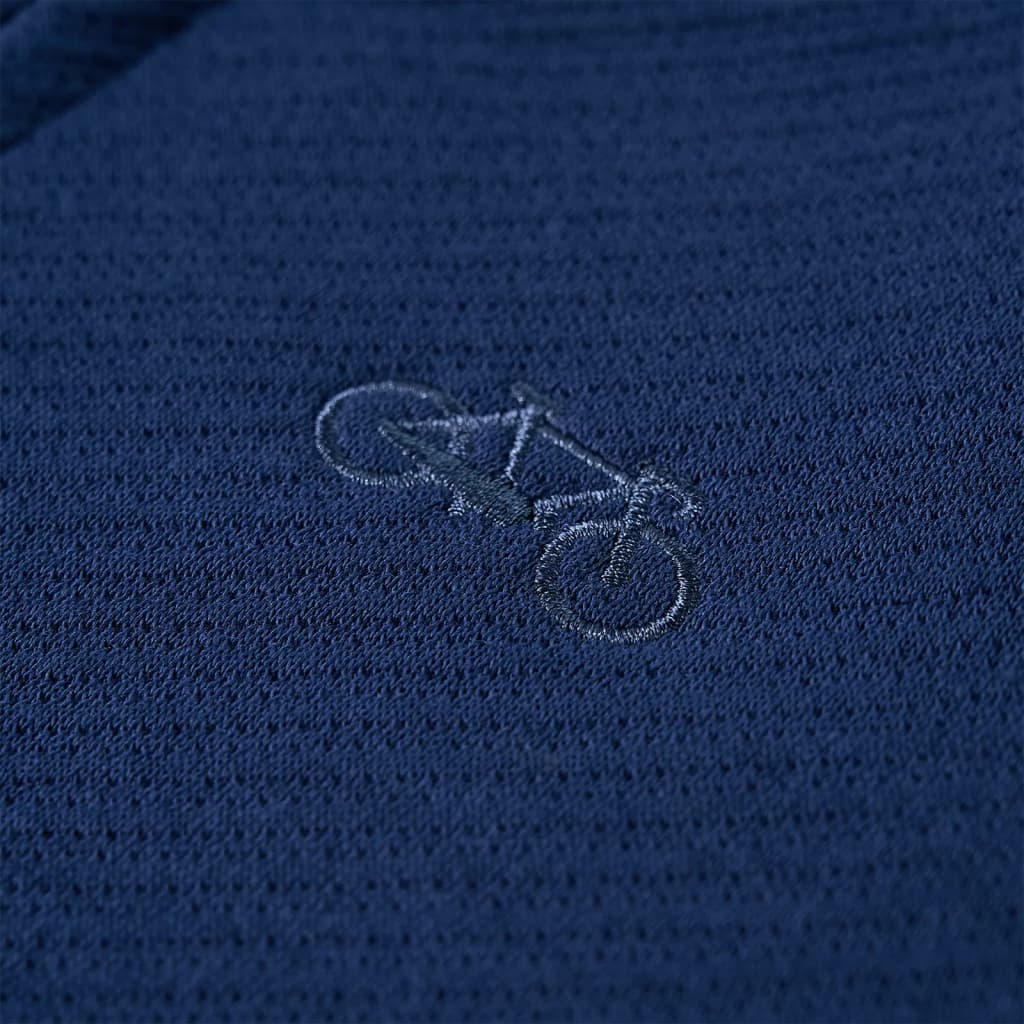 Sweatshirt til børn str. 92 med lynlås marineblå