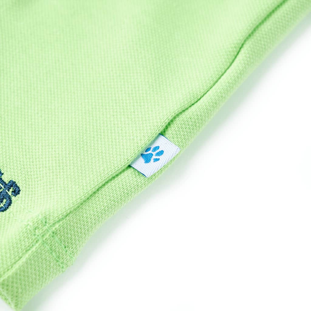 Polo til børn str. 92 neongrøn