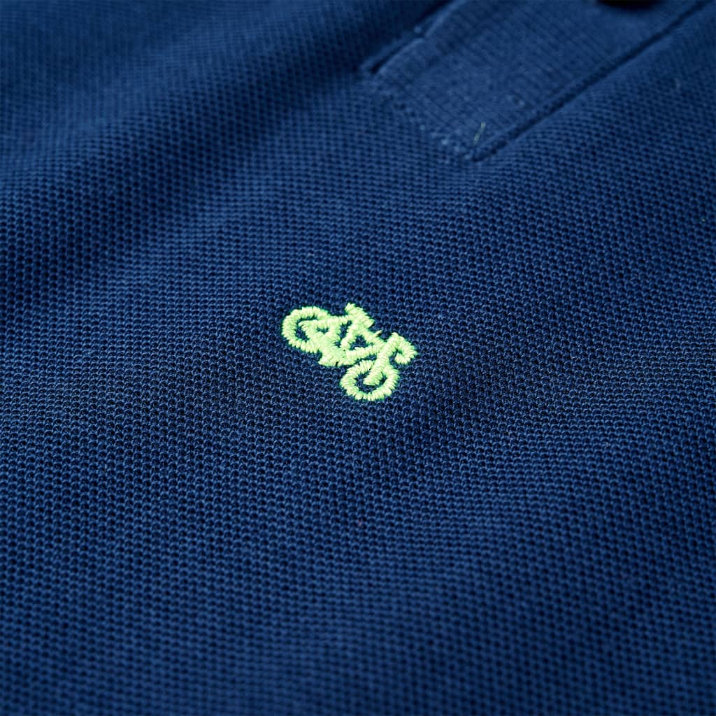Polo til børn str. 104 marineblå