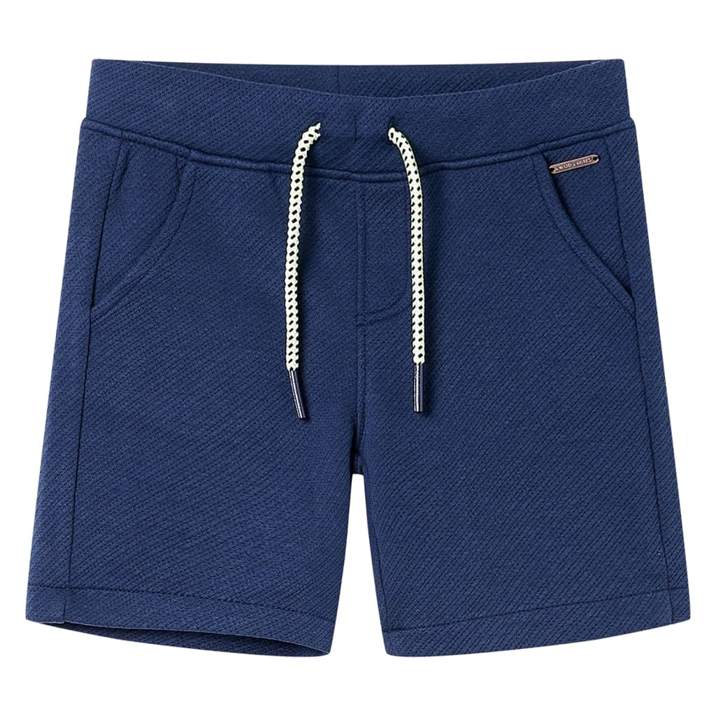 Shorts til børn str. 104 med snøre mørkeblå