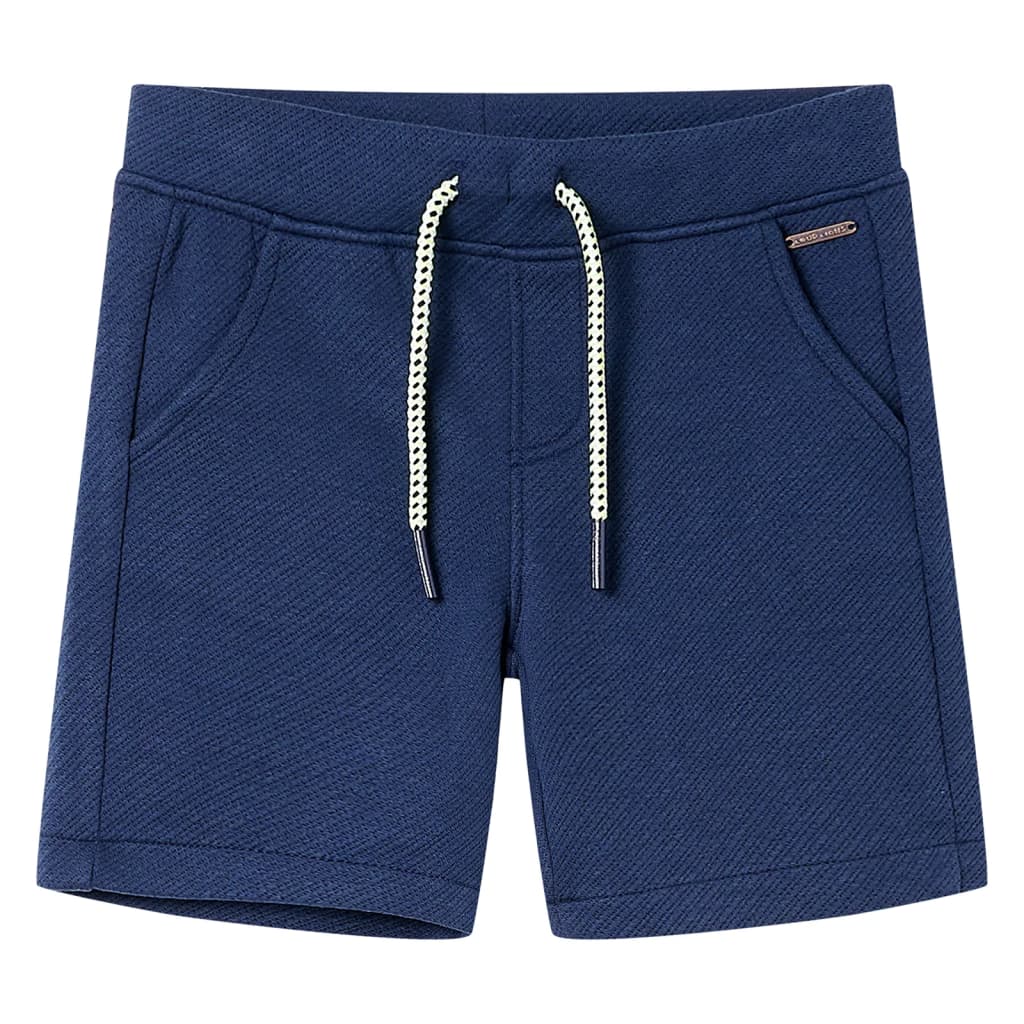 Shorts til børn str. 116 med snøre mørkeblå