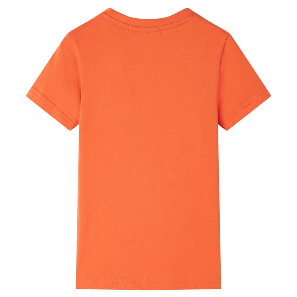 T-shirt til børn str. 140 lys orange