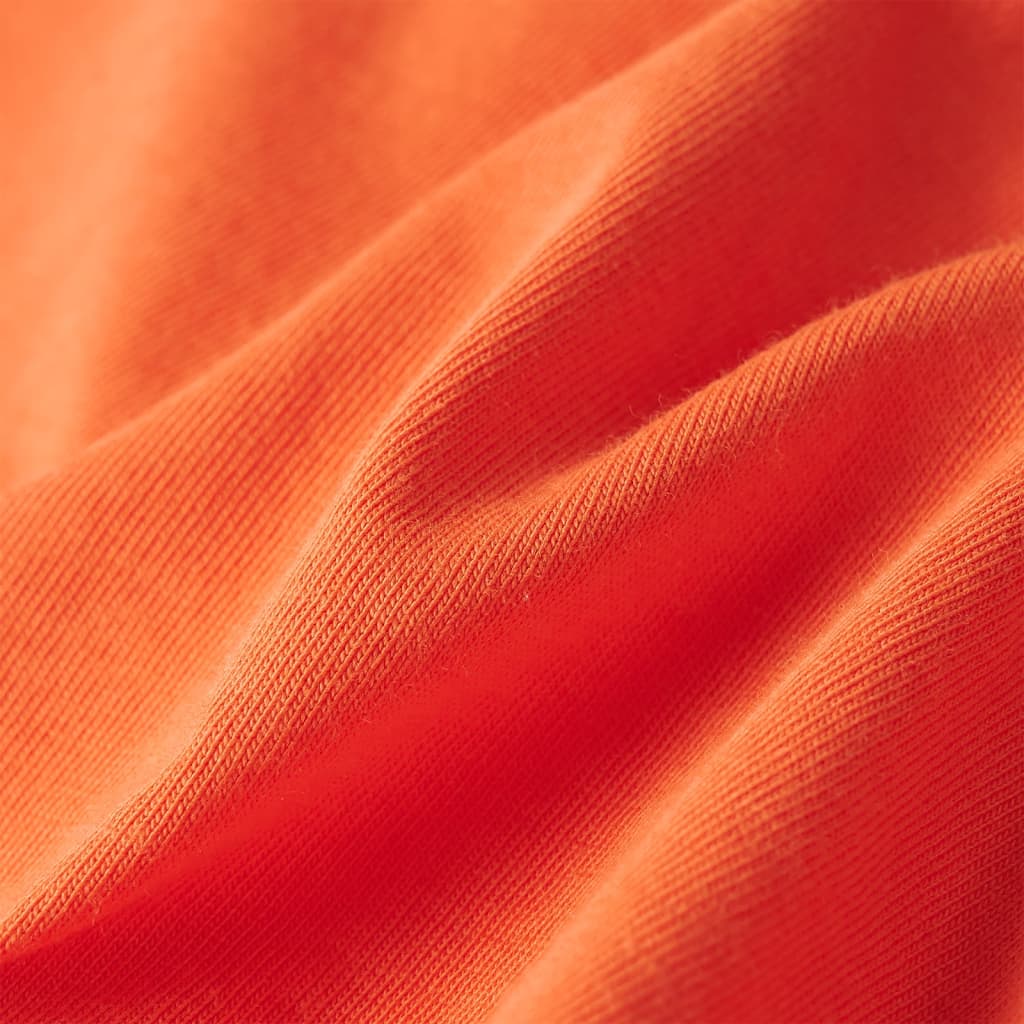 T-shirt til børn str. 140 lys orange