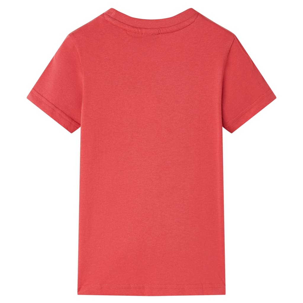 T-shirt til børn str. 140 rød