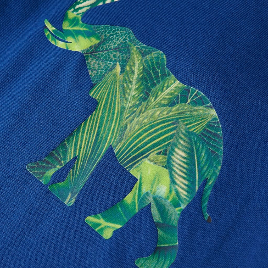 T-shirt til børn str. 128 mørkeblå