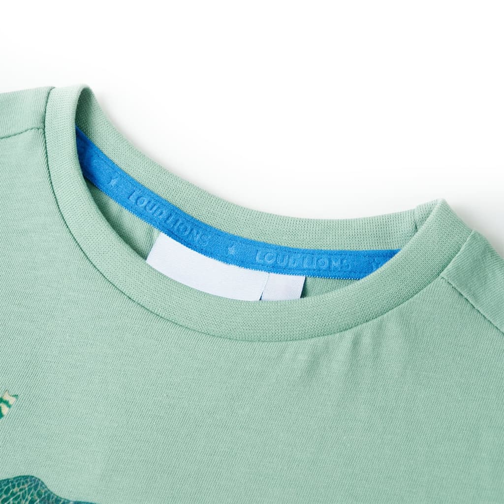 T-shirt til børn str. 104 grøn