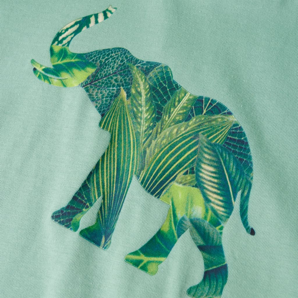 T-shirt til børn str. 104 grøn