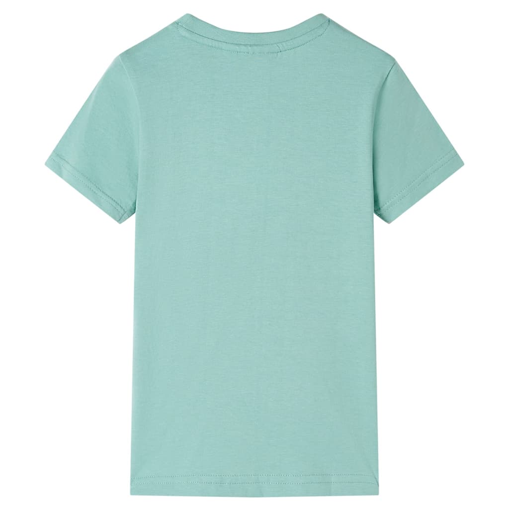 T-shirt til børn str. 116 grøn