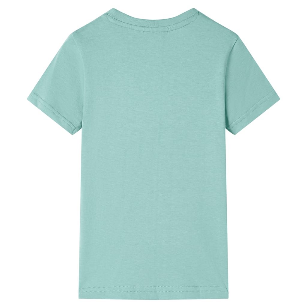 T-shirt til børn str. 128 grøn