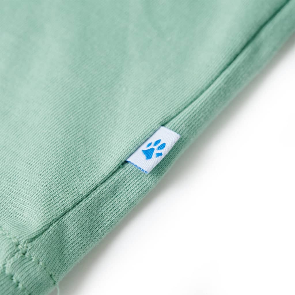 T-shirt til børn str. 128 grøn