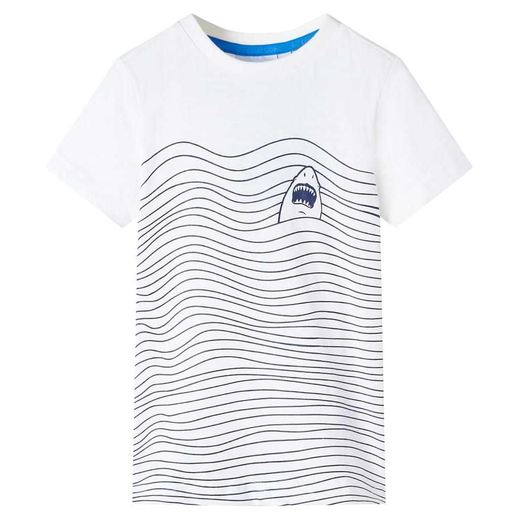 T-shirt til børn str. 104 ecrufarvet