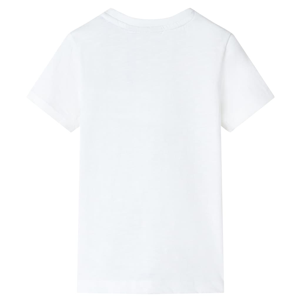 T-shirt til børn str. 104 ecrufarvet