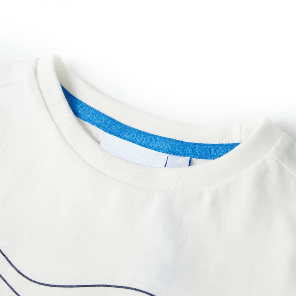 T-shirt til børn str. 104 ecrufarvet