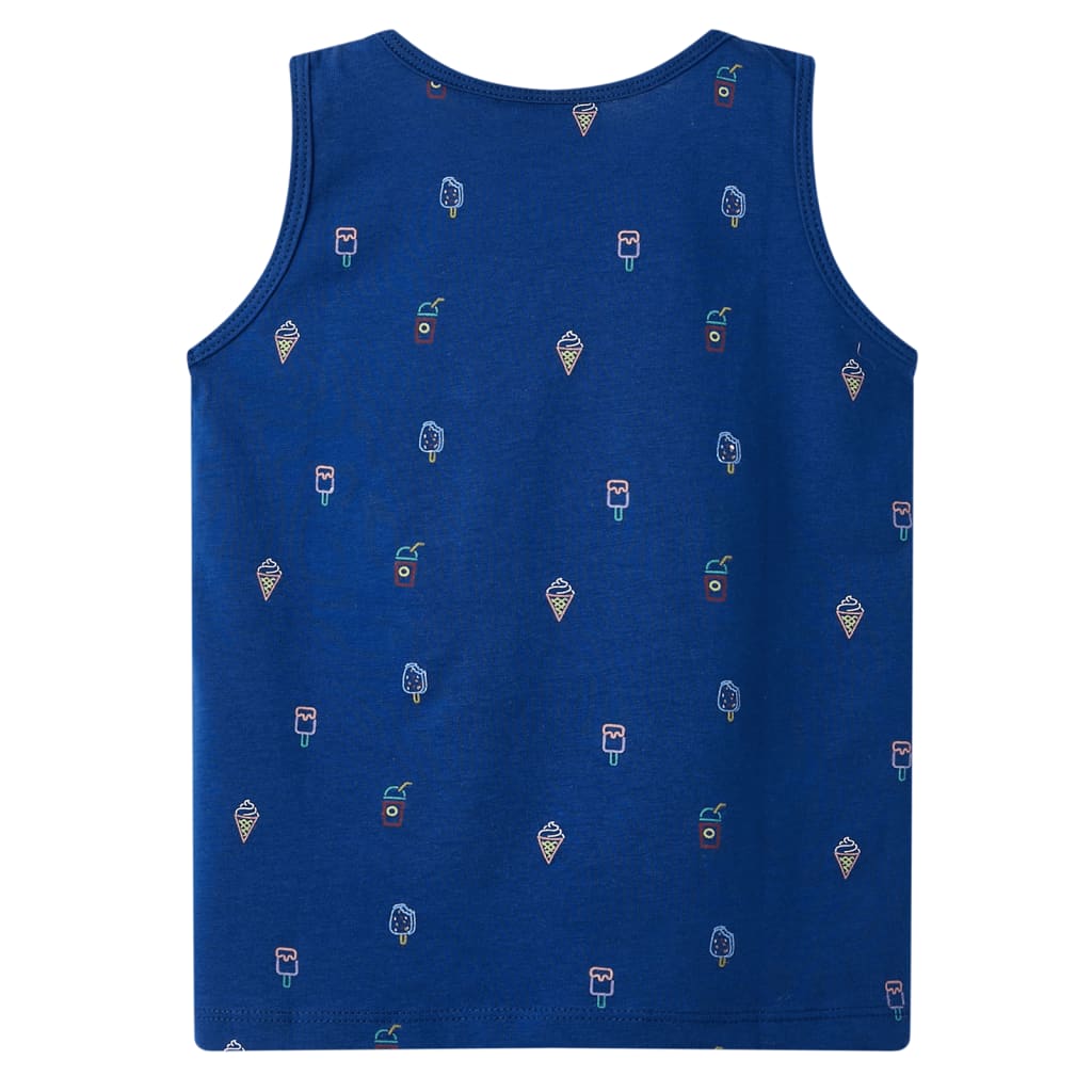 Tanktop til børn str. 140 mørkeblå