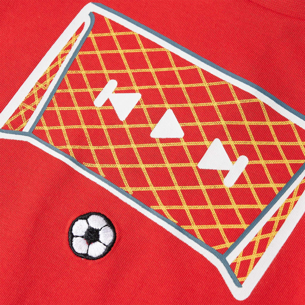 T-shirt til børn str. 128 rød