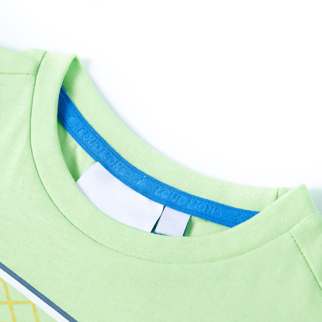 T-shirt til børn str. 140 limegrøn