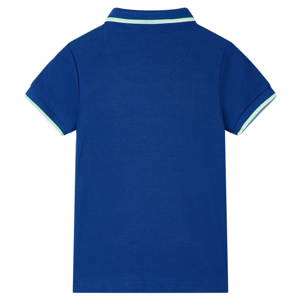 Poloshirt til børn str. 128 mørkeblå