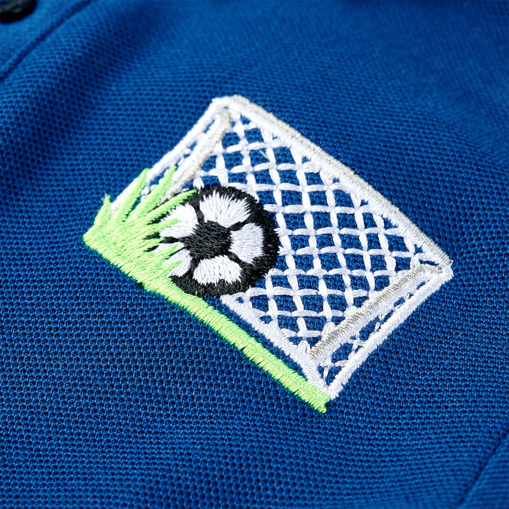 Poloshirt til børn str. 128 mørkeblå
