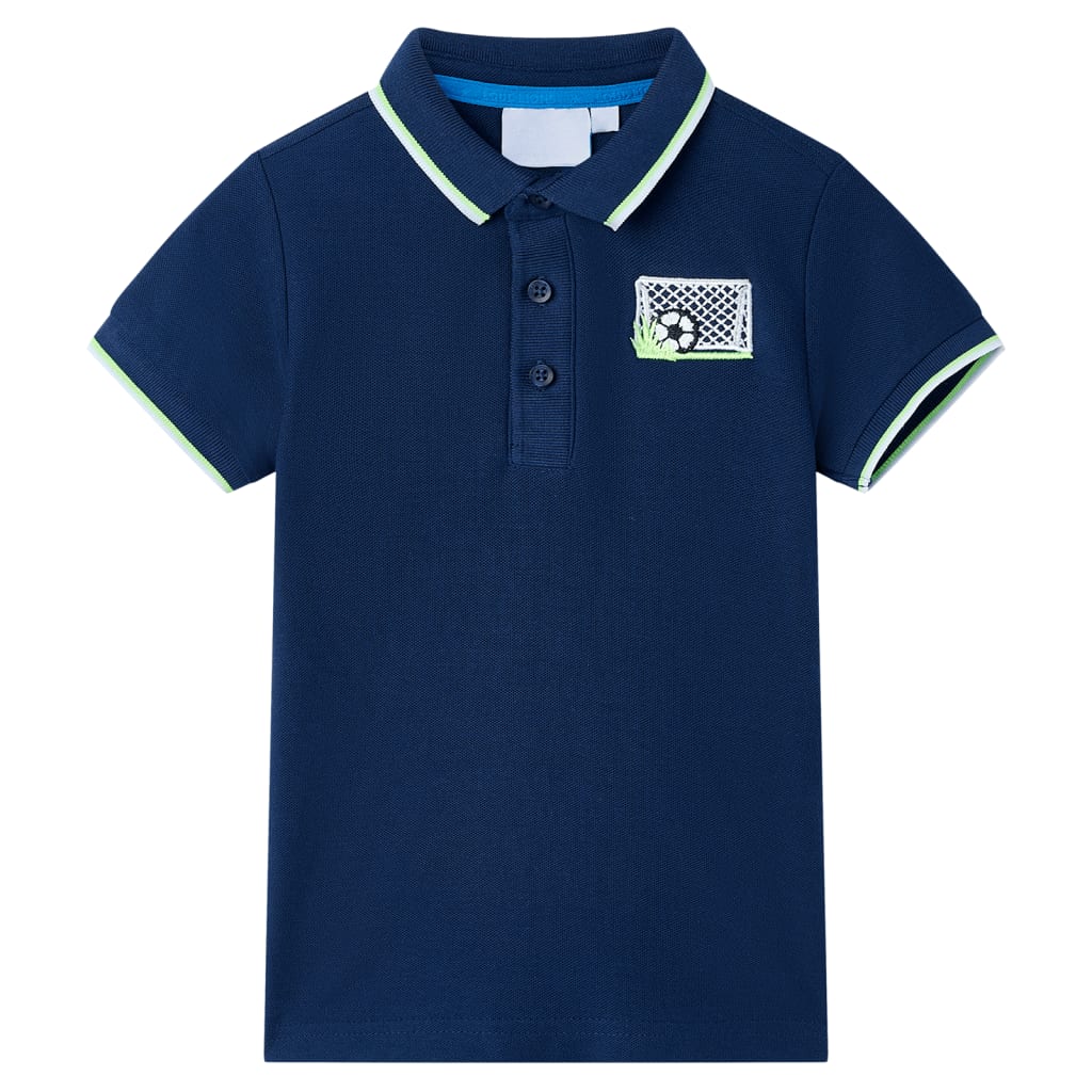 Polo til børn str. 128 marineblå