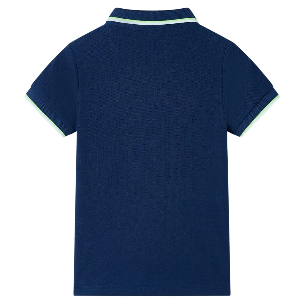 Polo til børn str. 128 marineblå