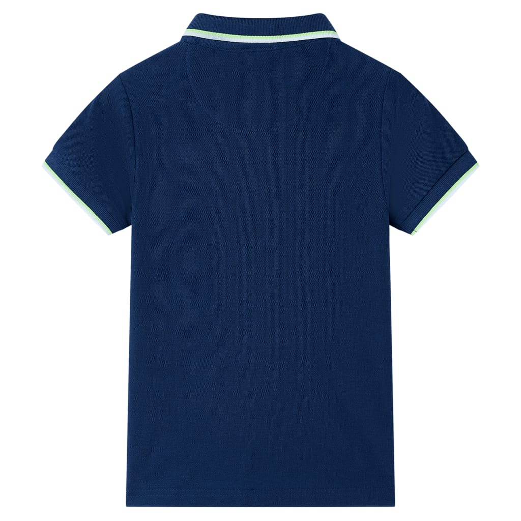 Polo til børn str. 140 marineblå