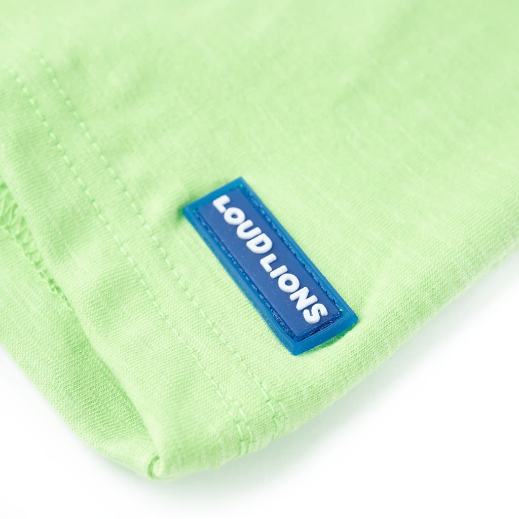 T-shirt til børn str. 128 neongrøn