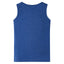 Tanktop til børn str. 116 blåmeleret
